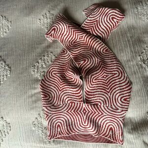 Funk knit cross tie halter top